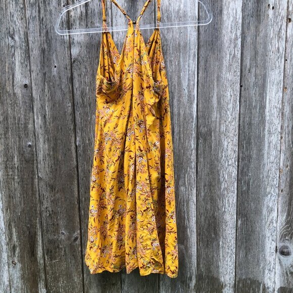 xhilaration Floral Spaghetti Strap V-Neck Mini Dress Medium - Picture 4 of 8